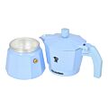 Pezzetti Italexpress Aluminium Moka Pot 3 Cup Pastel Light Blue