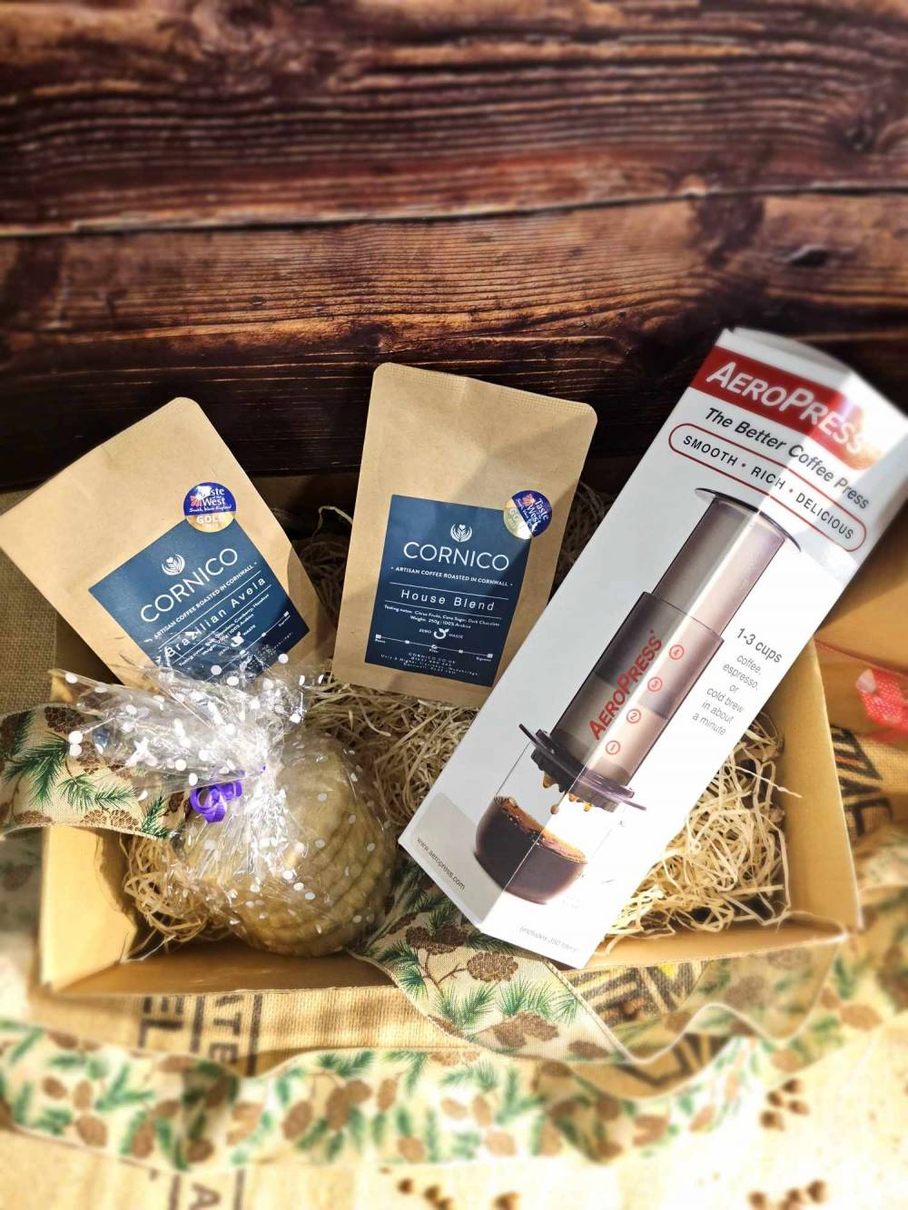 Aeropress, Coffee, & Shortbread Gift Box