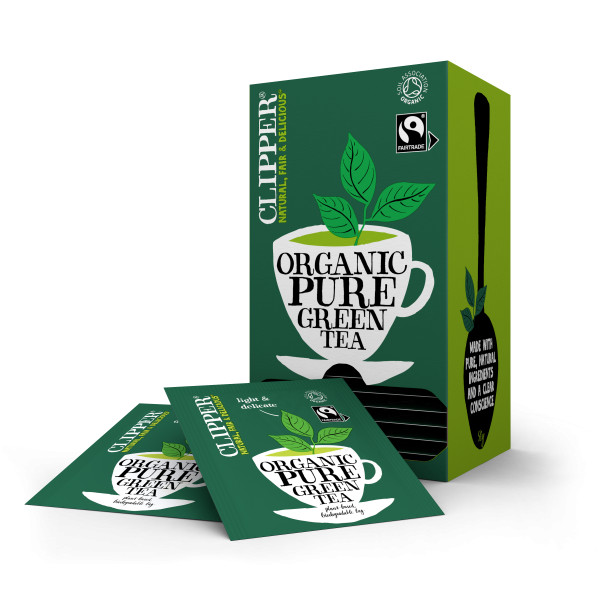 Clipper Green Tea Tagged & Enveloped