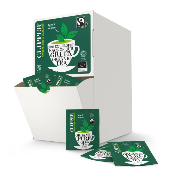Clipper Green Tea Tagged & Enveloped